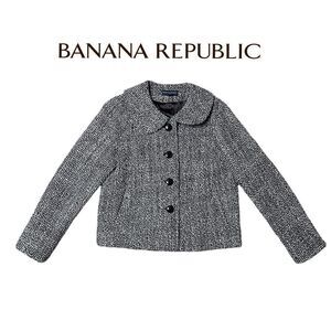 Banana Republic 100% Wool Tweed Blazer Jacket